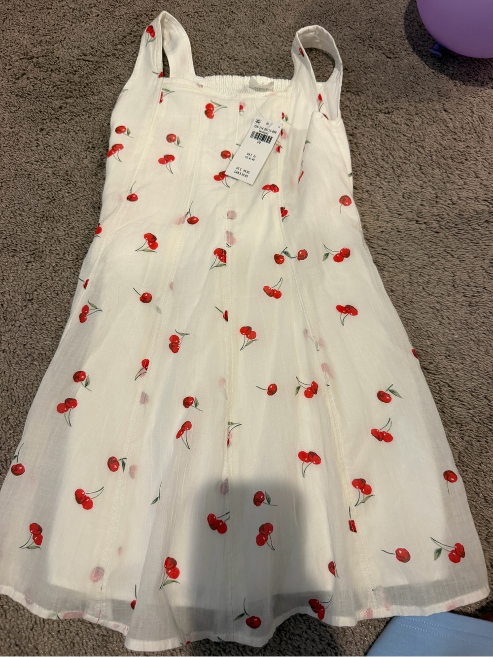 abercrombie kids White Cherry-Print Sundress